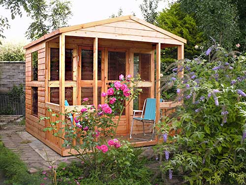 Summerhouse with verandah